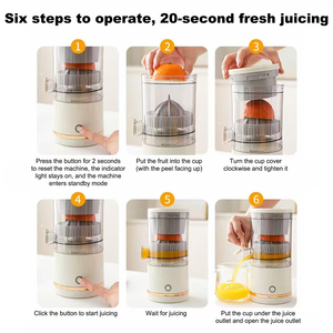 Multifunction Portable Juicer Blender Electric Cold <b>Press</b> Juice Pulp Separation 6 Blades Stainless Steel Low Noise for Household - Product Image 4