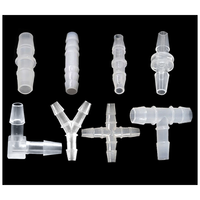 Pompa udara akuarium plastik 1.6mm hingga 6.4mm 1/16 inci hingga 1/4 ", pompa udara akuarium 4 cara silang X, pas konektor tabung selang Barb