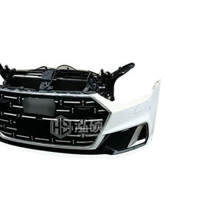 Kit carrosserie pare-chocs avant neuf pour <span class=keywords><strong>Audi</strong></span> <span class=keywords><strong>A7</strong></span> RS7 2011-2018, pièces automobiles en ABS chromé avec découpes pour l'échappement - Product Image 3