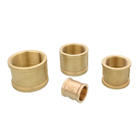 Adaptor Reducer Berulir Betina Kuningan - Fitting Pipa Lurus Heksagonal untuk Perpipaan Rumah Tangga