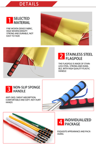 Телескопический мини-флагшток с резиновой ручкой - Product Image 6