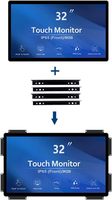 Nouveau pour écran tactile industriel LCD 32 pouces 10 points PCAP à cadre ouvert pour entreprises +VGA+DVI Vidéo