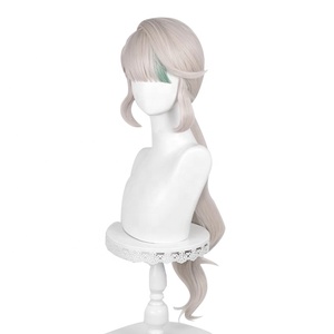 Genshin วิกผมยาว80ซม. สีทองอ่อนผสมอนิเมะ <span class=keywords><strong>lynette</strong></span> สังเคราะห์ทนความร้อนคอสเพลย์วิกผม - Product Image 3
