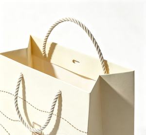 Luxury Perfume Gift Paper <b>Bags</b> With Twisted Rope Handles Hot Stamping Offset Printing Reusable Standard Flat <b>Bag</b> Cosmetic Use - Product Image 4