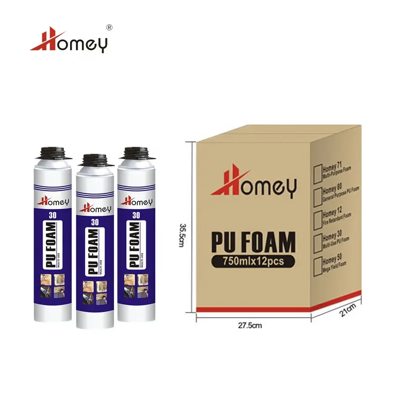 HomeyはポリウレタンPuフォームを拡張する安価な多目的スプレーフォーム断熱材を購入します