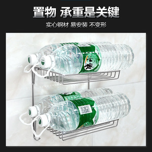 Étagère de rangement pliable Kaiwang à 3 niveaux en acier inoxydable, organisateur mural de cuisine, pas de perçage requis - Product Image 4