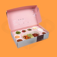 Caja de embalaje para Picnic, caja de pastoreo, papel Kraft corrugado, panadería, fruta, comida, plegable, venta al por mayor, catering personalizado, fiesta para llevar