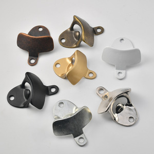 Abridor de botellas retro de bronce para montar en la pared, abridor manual de aleación de zinc para uso en cajones - Product Image 3