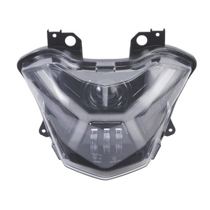 Yongjin ไฟหน้า LED สีดำมอเตอร์ไซค์ที่สว่างมากพร้อมลำแสงสูง/ต่ำสำหรับ Kawasaki Z650/<span class=keywords><strong>versys</strong></span> <span class=keywords><strong>X</strong></span> <span class=keywords><strong>300</strong></span> - Product Image 1