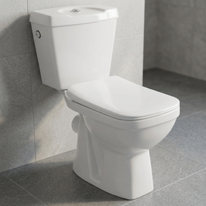Inodoro de Cerámica de Alta Calidad, Personalizado, de Dos Piezas, con Descarga por Arrastre, para Baño - Product Image 5