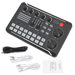 Carte son F998, mixeur audio, mixeur DJ, interface audio, <span class=keywords><strong>changeur</strong></span> <span class=keywords><strong>de</strong></span> <span class=keywords><strong>voix</strong></span>, effets sonores pour diffusion en direct, chant, enregistrement en studio - Product Image 1