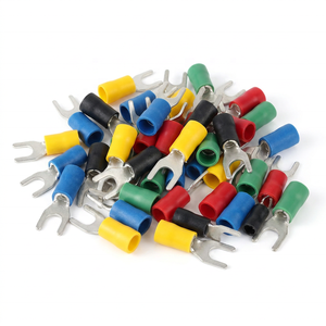 Embout à sertir fourche T2 en <span class=keywords><strong>cuivre</strong></span>, anti-corrosion, avec gaine <span class=keywords><strong>PVC</strong></span>, 16-10 AWG, pour applications automobiles et marines, conforme ISO9001, ignifuge, haute performance - Product Image 6