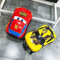 Valise à roulettes d'embarquement étanche avec dessin animé 3D pour enfants avec roulettes pour enfants