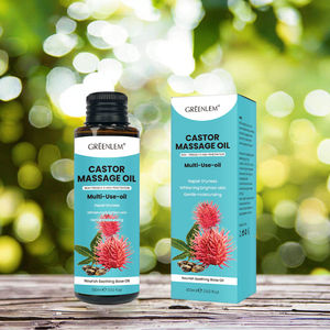 100% Natural <b>Castor</b> Massage <b>Oil</b> Moisturizes Brightens Skin Tone Body Care Essential <b>Oil</b> for Dryness Roughness Improvement - Product Image 2