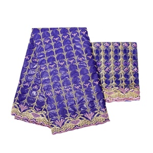<span class=keywords><strong>Bazin</strong></span> Riche africain brodé, dentelle, Tulle, tissu pour femmes, fête, mariage - Product Image 1