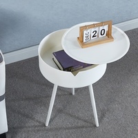 Table de chevet en plastique épaissi haute résistance, design créatif et moderne, 40 cm de large, mobilier de maison, alternative simple et compacte