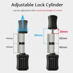 Meilleure combinaison numérique d'Europe Ttlock App Smart Cards Cylindre à clé réglable pour la maison Serrure intelligente avec poignée Cylindre de serrure - Product Image 4
