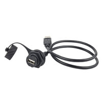 Adaptador de Montaje en Panel Lshitech USB 2.0 IP68 a Prueba de Agua, Conector Eléctrico de Aviación Tipo Bayoneta de 0.1-1M para Equipos de Exterior
