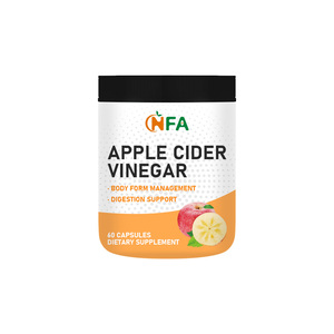 Suplemento alimenticio en cápsulas de vinagre de sidra de manzana, 60 unidades, suplemento dietético para el apoyo digestivo y el control de la forma corporal - Product Image 1