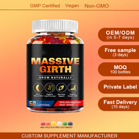 Gummies naturelles à l'extrait de Maca et d'Ashwagandha pour hommes : Soulagement du stress, soutien de l'endurance et vitalité – Complément de santé