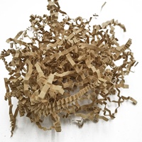 Papier de remplissage en vrac pour paniers cadeaux, en papier kraft naturel ondulé et déchiqueté