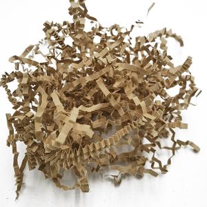 Papier de remplissage en vrac pour paniers cadeaux, en papier kraft naturel ondulé et déchiqueté - Product Image 3