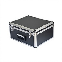 Boîte à outils en alliage d'aluminium, étui pour instruments, vitrine d'équipement, boîte à code, valise de rangement, flight case personnalisé, portable, en ABS