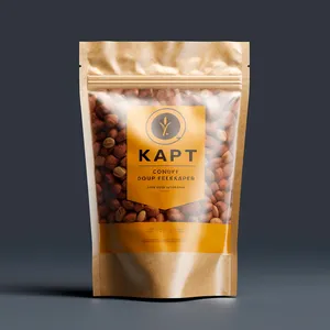 咖啡包装印花环保拉链包装平底咖啡聚酯薄膜印花袋定制食品袋