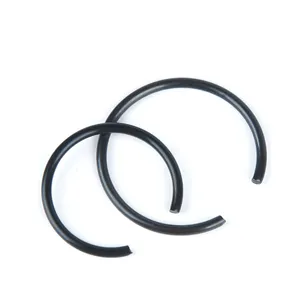 Manufacture Custom DIN7993 carbon spring steel black oxide zinc Round retaining wire snap ring for shaft
