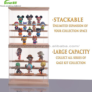 Grande vitrine pliable en acrylique transparent avec éclairage LED pour le rangement de vêtements, personnalisable, sur comptoir, facile à assembler, autoportante - Product Image 6