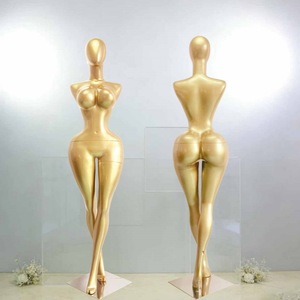 <span class=keywords><strong>Mannequin</strong></span> féminin <span class=keywords><strong>grande</strong></span> <span class=keywords><strong>taille</strong></span> BBL aux courbes généreuses, <span class=keywords><strong>taille</strong></span> dorée, poitrine et fessiers volumineux, en FRP pour présentation - Product Image 2