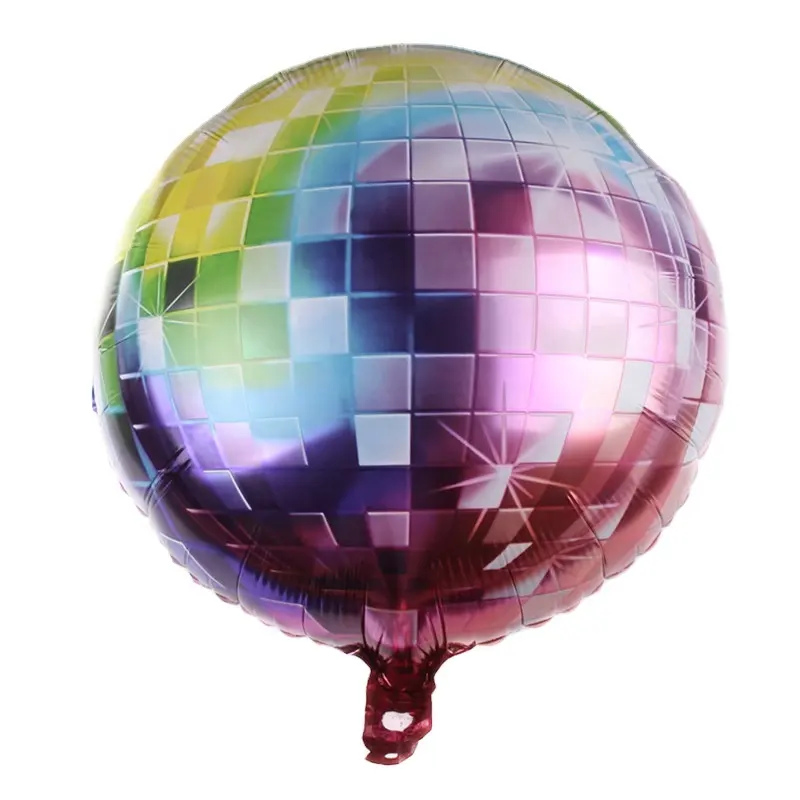 New Design 22 inch Laser Color Disco Birthday Party Decoration 4D Balloon