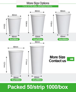 Precio de fábrica barato Vaso De Papel Gobelet En Carton Línea de producción de vasos de papel personalizados 7OZ 9OZ Taza de papel de té para bebidas calientes - Product Image 5