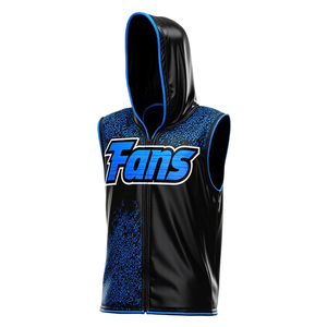 Sweat à capuche sans manches personnalisé pour homme pour la boxe, la marche sur le ring, l'entraînement MMA, la salle de sport, style musclé, vêtements de sport de rue - Product Image 1