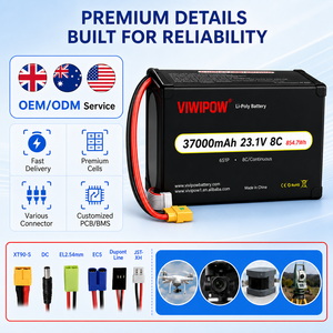 Batterie de drone 37000mAh 23.1V 8C à succès pour pulvérisation agricole UAV, longue autonomie de vol - Product Image 3