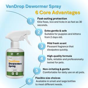 Spray Desparasitante de Acción Rápida <span class=keywords><strong>para</strong></span> Perros y Gatos, Uso en Interiores y Exteriores, Elimina Plagas en 30s, Seguro <span class=keywords><strong>para</strong></span> Cachorros y Gatitos de 2 Días - Product Image 2