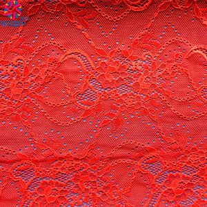 女性服,ドレスデザインカスタムアフィニティ花嫁ナイロンレースメッシュコットン生地刺繍フランスレース用 - Product Image 5