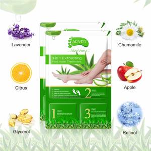 アリバー アロエエキス 角質除去フットマスク 死んだ皮膚細胞除去 粗いかかとケア 美容 アロエフットマスク - Product Image 4