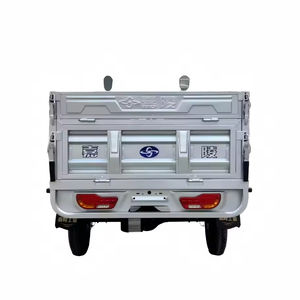 Zware 1,8m 60V 1200W witte open elektrische driewieler met verhoogde stalen laadbak, 400kg+ laadvermogen, 90km+ bereik voor de landbouw - Product Image 6