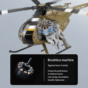 Nouvel Hélicoptère RC 2026 SJY-C189S Échelle 1/28 Double Moteur Brushless Simulation Six Canaux Modèle d'Avion Positionnement par Flux Optique - Product Image 5