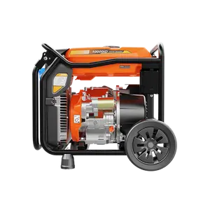 Grosir Generator Ultra portabel gelombang murni 9KW untuk penggunaan cadangan, Generator Inverter portabel bahan bakar ganda 8000W