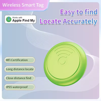 Etiqueta Inteligente MFi de Plástico Impermeable IP65, Dispositivo de Rastreo Global, Recordatorio de Objetos Perdidos, Compatible con iPhone y iPad, Aplicación Find My, Localizador de Llaves