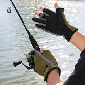 Guantes de Trabajo y Pesca Resistentes al Agua con Agarre Superior, Correa de Muñeca Ajustable, Guantes para Navegación y Pesca - Product Image 6