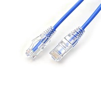 Cat8 CAT7 Tembaga Murni Padat S/FTP 30AWG Kabel Jaringan Datar Konektor RJ45 1m/2m/3m/5m/8m Kabel Patch 4 Pasang ROHS Ethernet