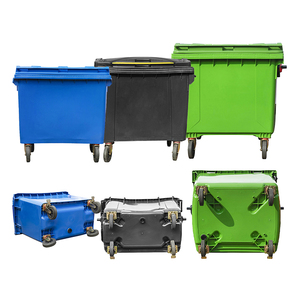Bidone della Spazzatura con Pedale in Plastica Personalizzabile 120L 240L 360L per Esterni - Product Image 1