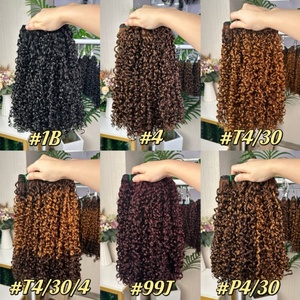 ผมต่อแบบ SDD Pixie Curl 100% ผมแท้ ความหนาแน่นเต็มพิกัด สีน้ำตาล - Product Image 6