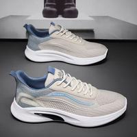 Zapatos Deportivos para Hombre Hongyan, Parte Superior de Malla Transpirable, Tendencia de Moda, con Cordones, Ligeros, Suela Suave, Casuales