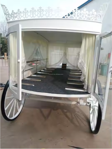 Carruaje funerario eléctrico clásico moderno personalizado limusinas de acero con 4 ruedas para servicio funerario - Product Image 3