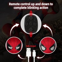 Masque de super-héros à commande à distance avec yeux mobiles pour enfants et adultes