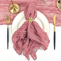 Serviettes de table bon marché en gaze de lin vert sauge bordeaux, serviettes de table en lin blanc pour mariage, serviettes de table en tissu de lin vert lavables